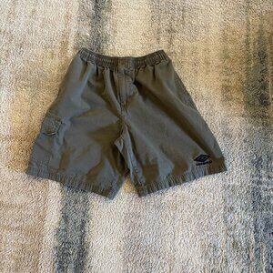 Vintage Umbro 90’s Y2K Ripstop Green Cargo Shorts Size Small